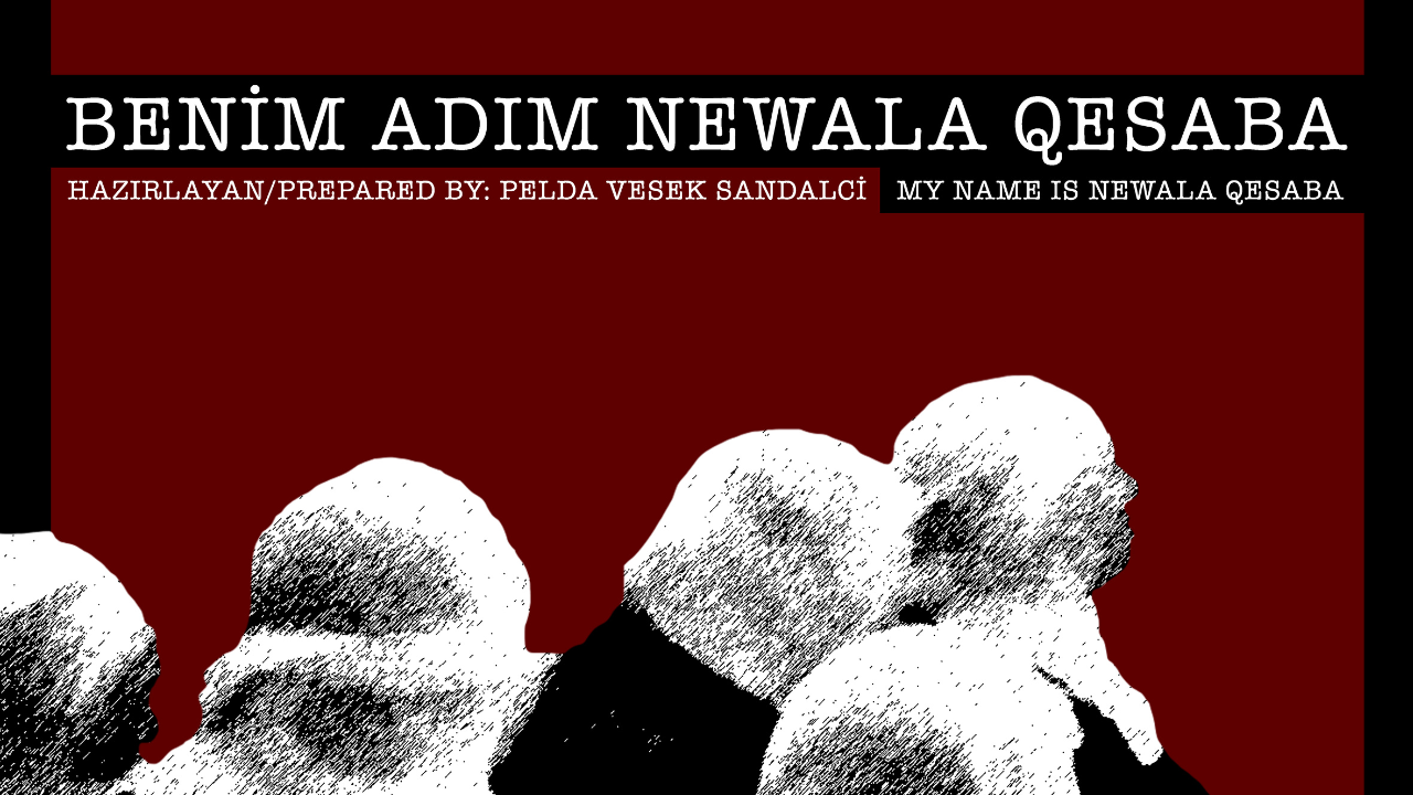 Pelda Vesek'in Hafıza ve Gençlik II. Döneminde Benim Adım Newala Qesaba belgesel çalışmasının afiş görseli