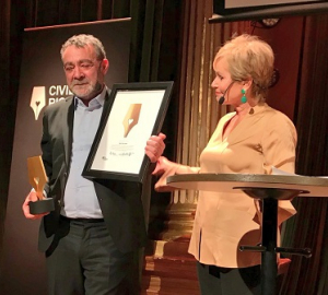 Murat Çelikkan Received the Civil Rights Defender of the Year 2018 Award