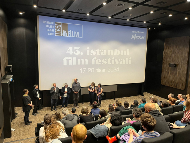 On Sunday 28 April, Davut Altınkaynak’s father Abdülaziz Altınkaynak speaks during the interview that followed the screening at Kadıköy Sinematek.